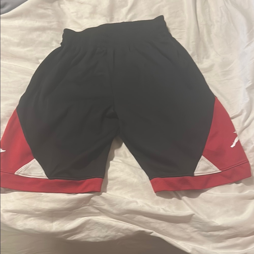 Jordan Kids Black and Red Shorts